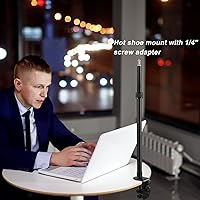 Vista 4 de Soporte de escritorio para cámara, soporte de montaje ajustable con abrazadera en C de escritorio de 16.7-41 pulgadas, soporte de luz de mesa