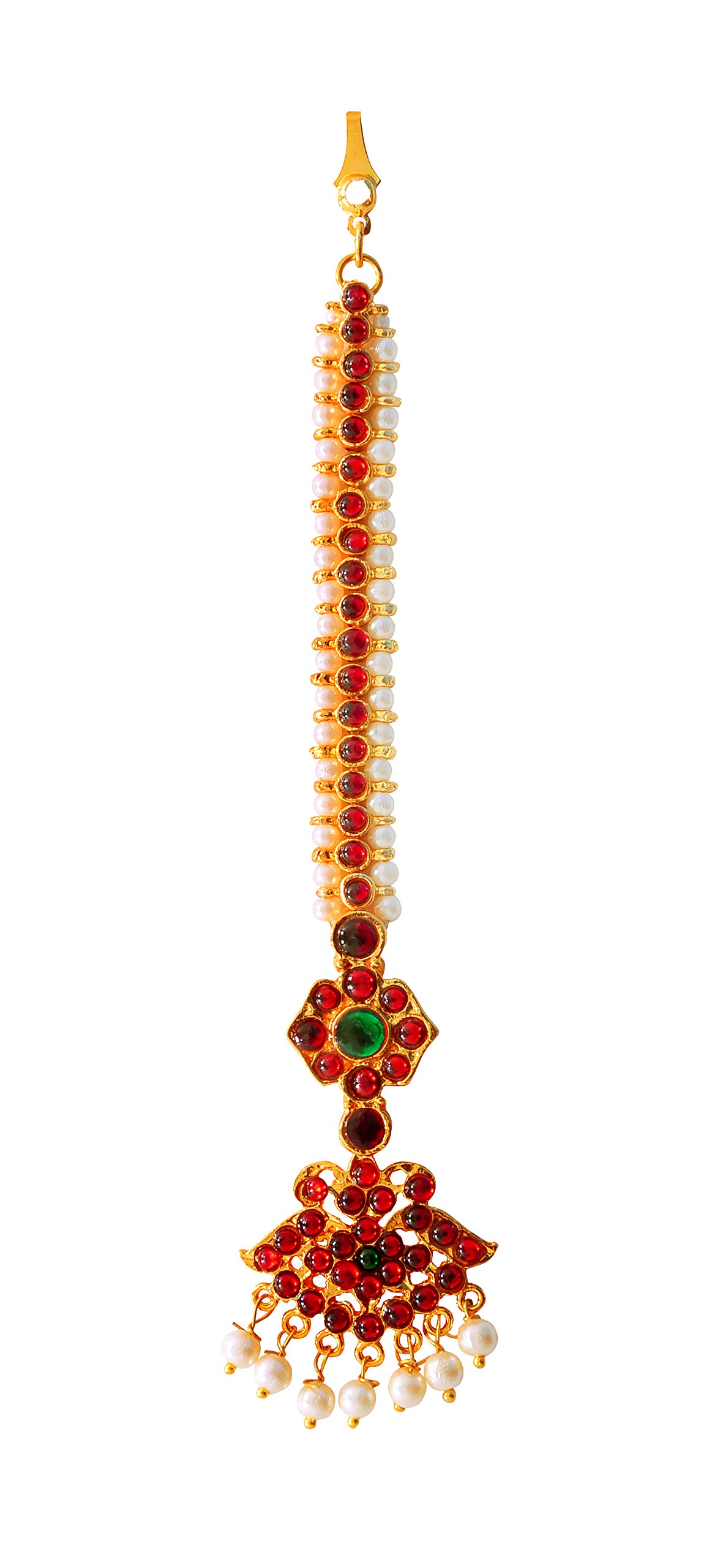 Raj Bharatham Bharatanatyam Kuchipudi Marriage Bride Maanga Tikka For Woman and Girls (B07WQJRK64) Amazon Price History, Amazon Price Tracker