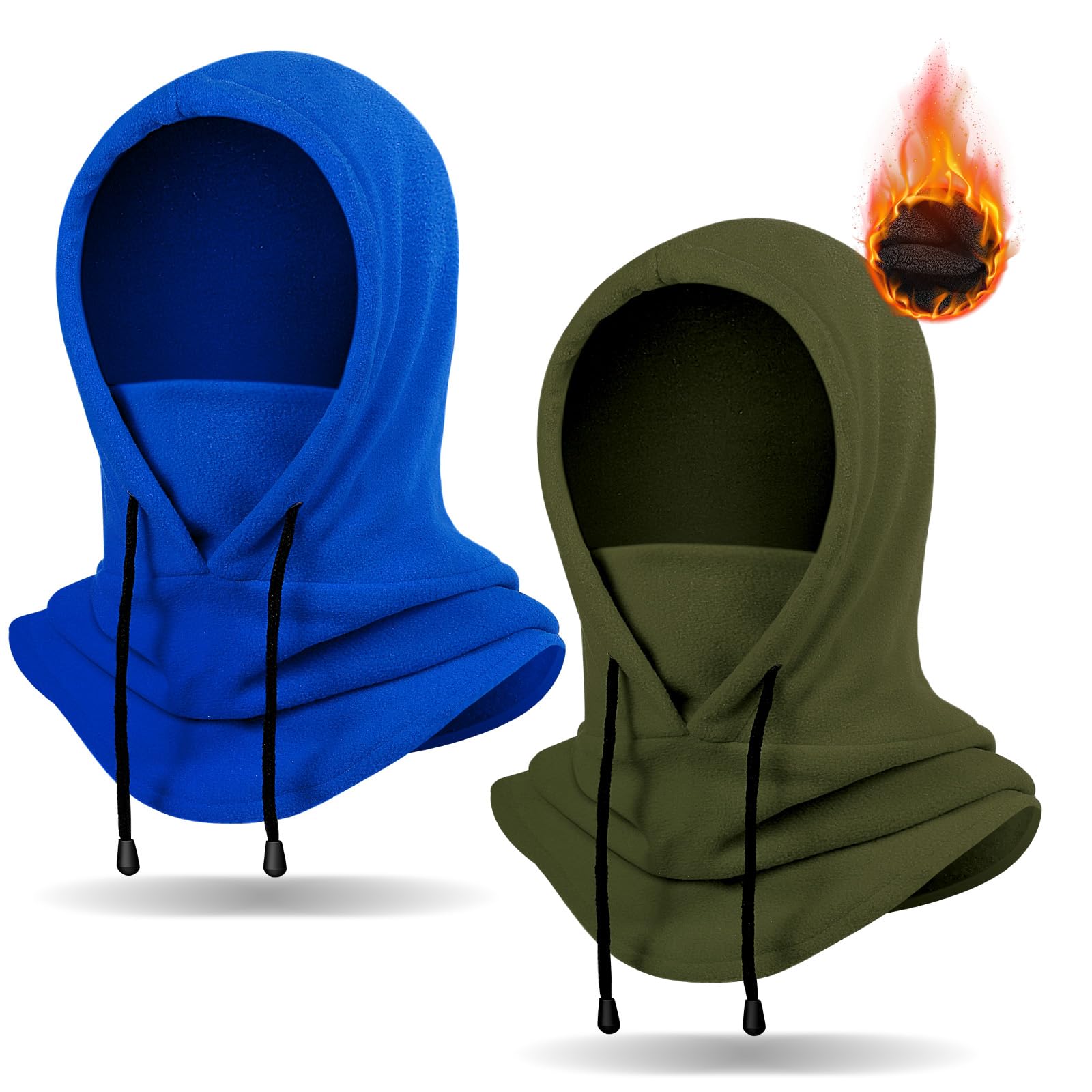 Fivali 2-Pack Fleece Balaclava Ski Mask