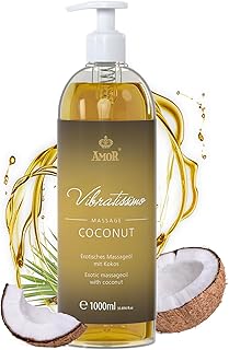 Vibratissimo Coconut : huile de massage exotique à la noix de coco, 1000 ml