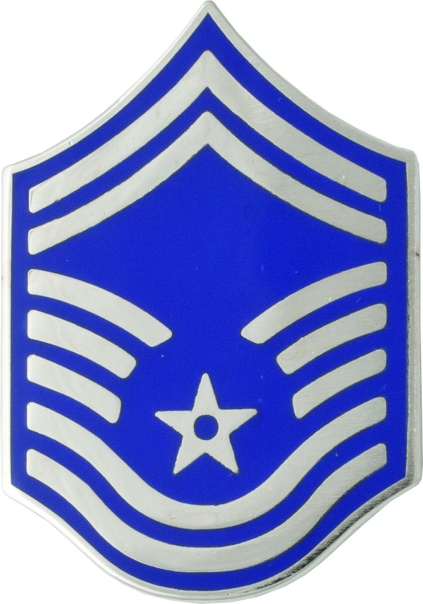 Air Force Enlisted Metal Rank - SMSGT- 1 Pair