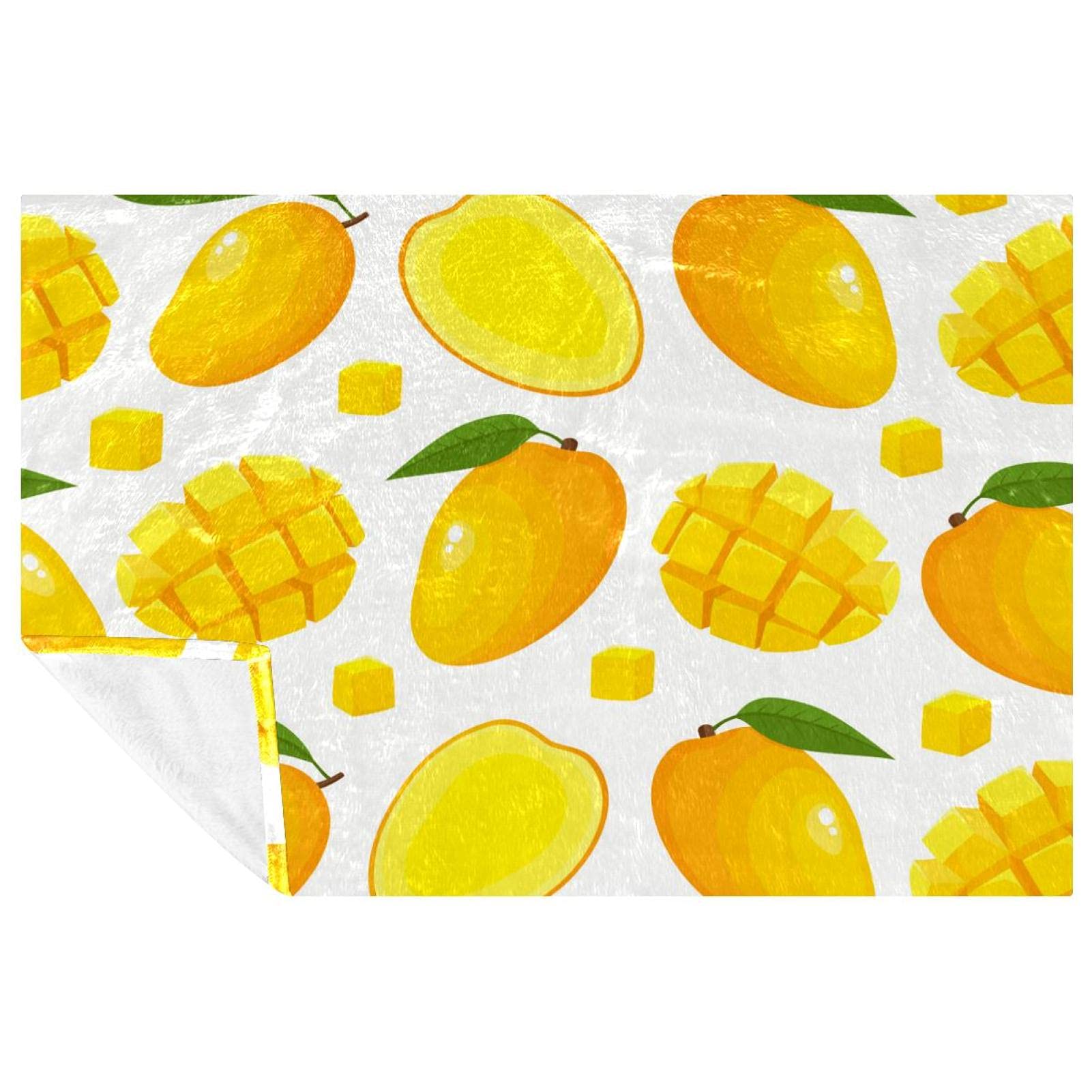 Couverture chaude imprimé mangue plaid canapé thermique