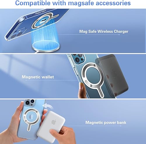 Miniatura 5 de Anillo adaptador magnético para Magsafe, convertidor de funda adhesiva fuerte para iPhone 15141312 Android, kit de conversión de bucle de metal para