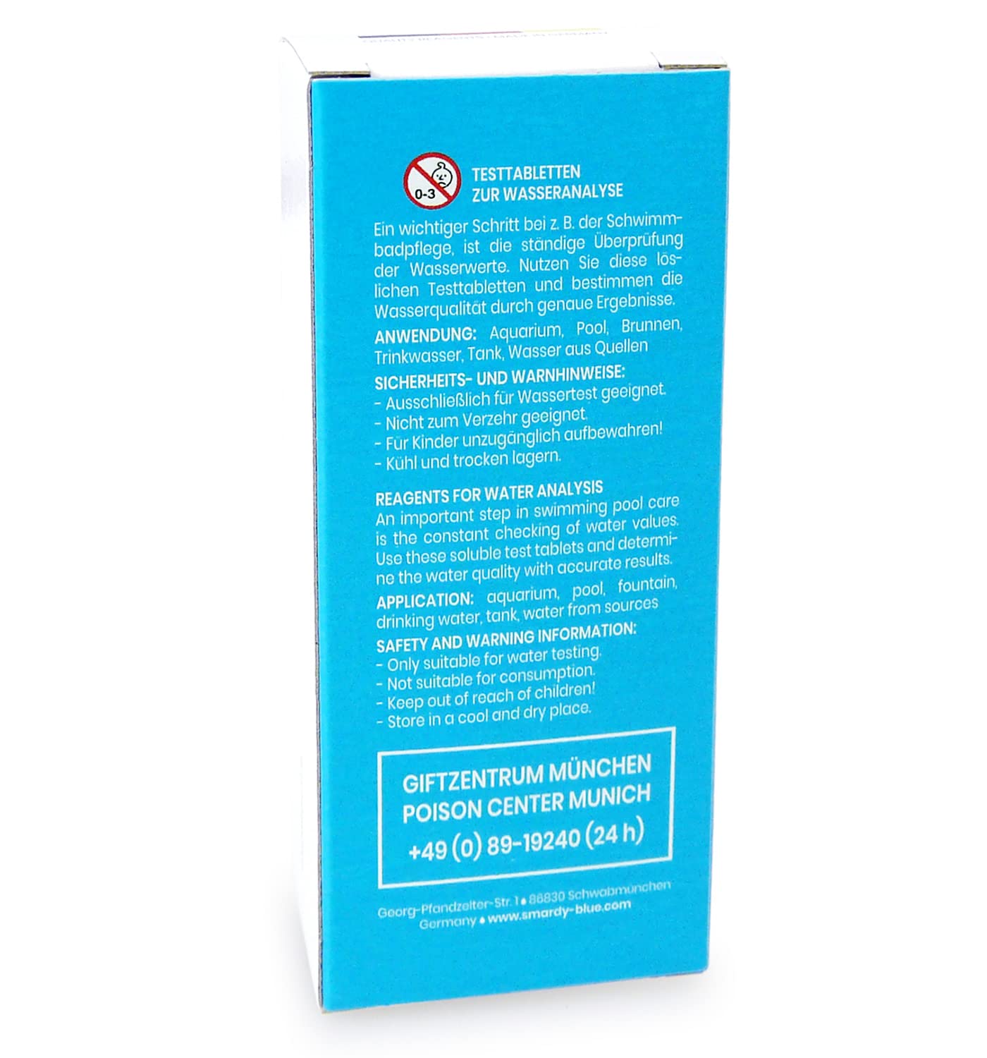 Smardy 120 Comprimés Test Rapide Phénol Rouge - Analyse PH Eau Piscine Aquarium
