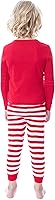 Vista 4 de INTIMO Miraculous Ladybug - Conjunto de pijama de algodón de 2 piezas para niñas, Rojo