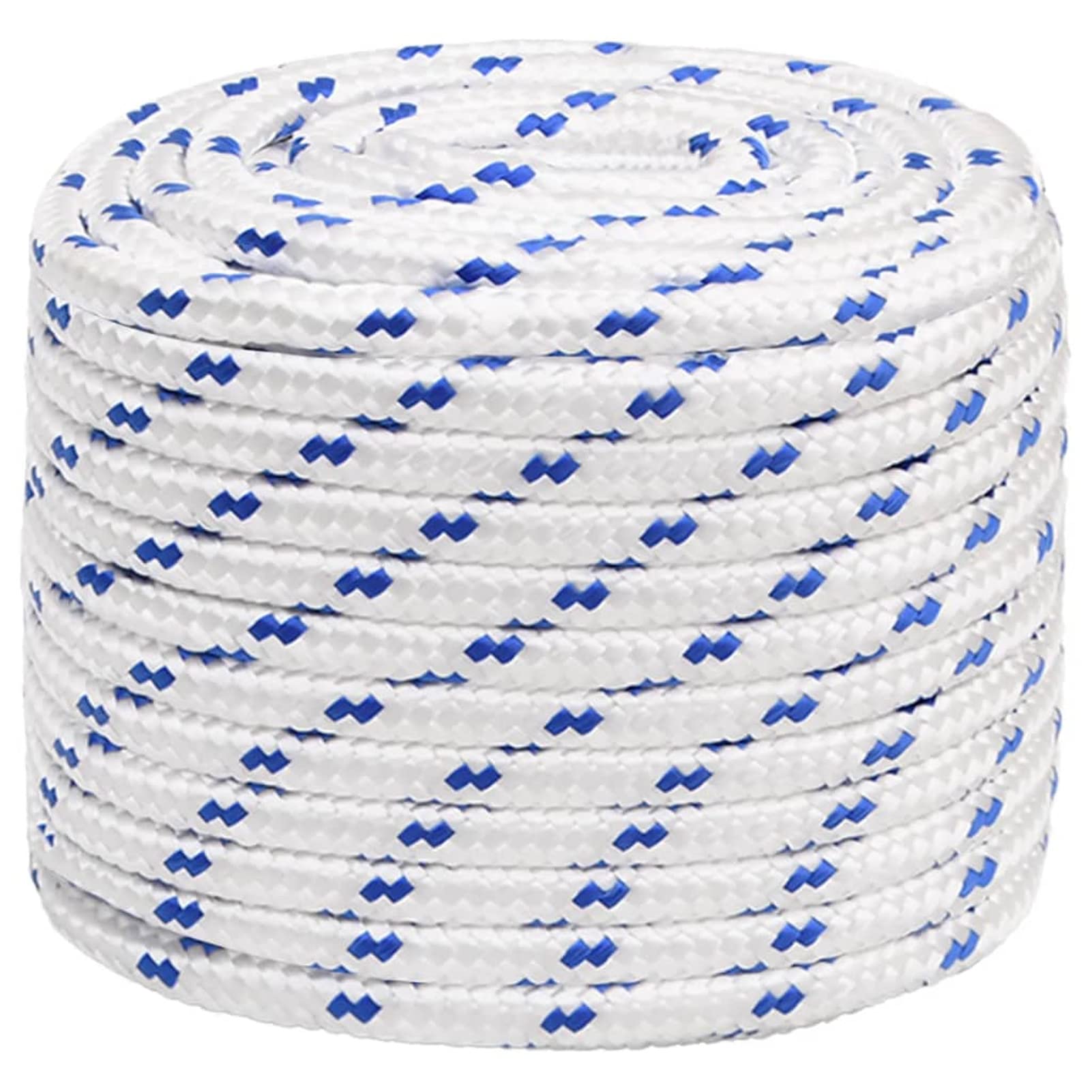Tidyard Marine Boat Rope Polypropylene Durable Practical Weather Proof for Sailing Boating White 18 mm 100 m Polypropylene