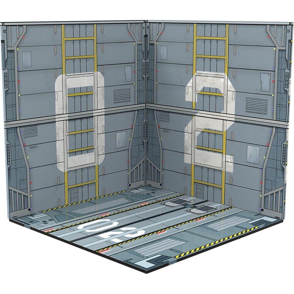 Casiler Grey 1:12 Backdrop Showcase Action Figure Display Backdrop Storage Layout Organizer For Collection Vehicle Toy Diecast Car