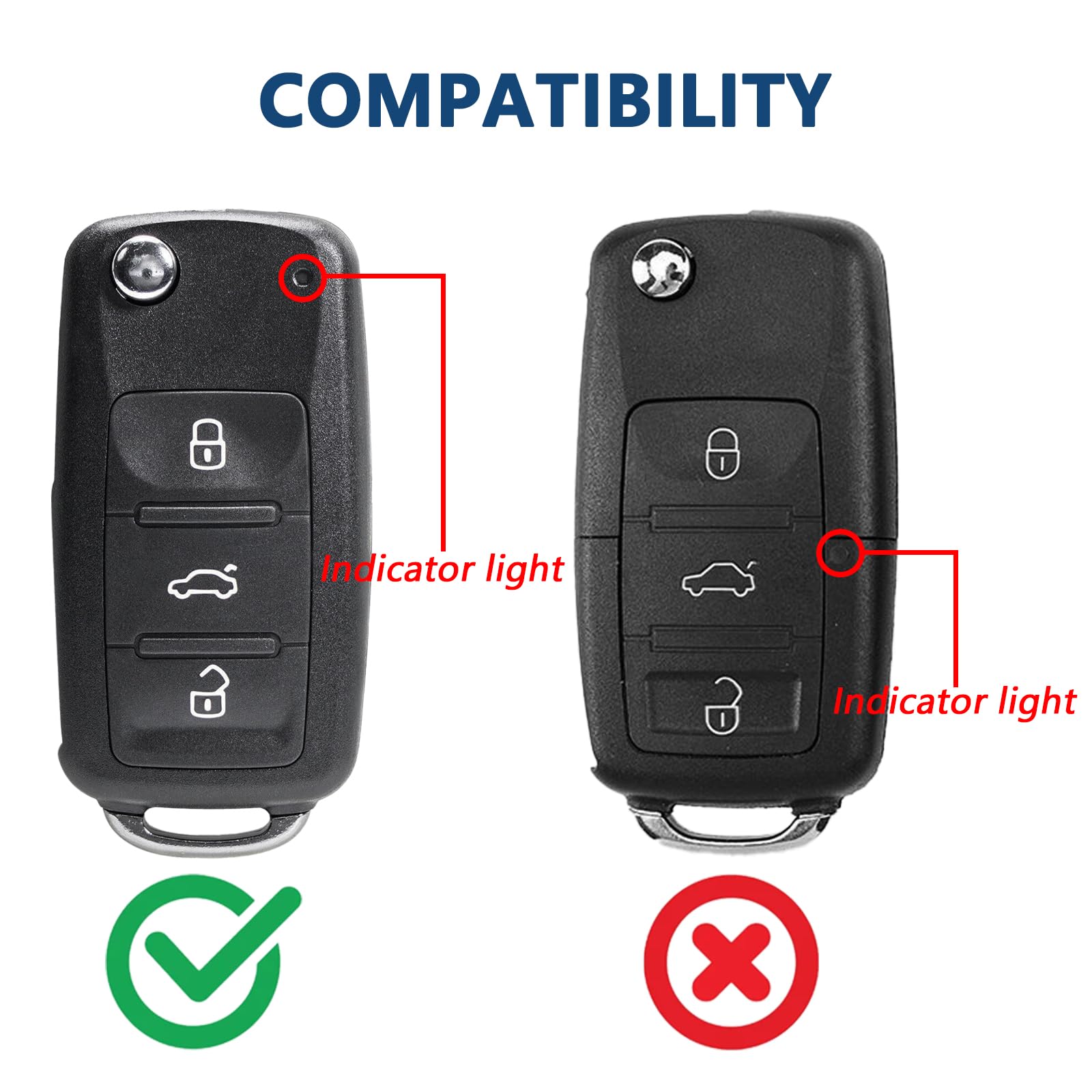2 sztuki obudowy kluczyka samochodowego do VW Golf Mk6, Tiguan, Polo, Passat, CC, Seat, Octavia z narzędziami do demontażu
