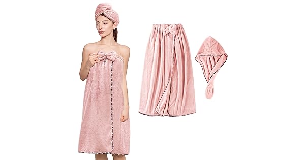 KOIKEY Hair Towel Women Bath Wrap Adjustable
