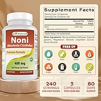Vista 2 de Best Naturals Noni 400 mg 240 Cápsulas