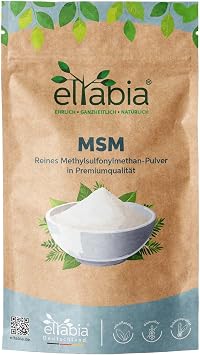 MSM Powder 1 kg 99.9% Pure Organic Sulphur Premium Methylsulfonylmethane without Additives Vegan