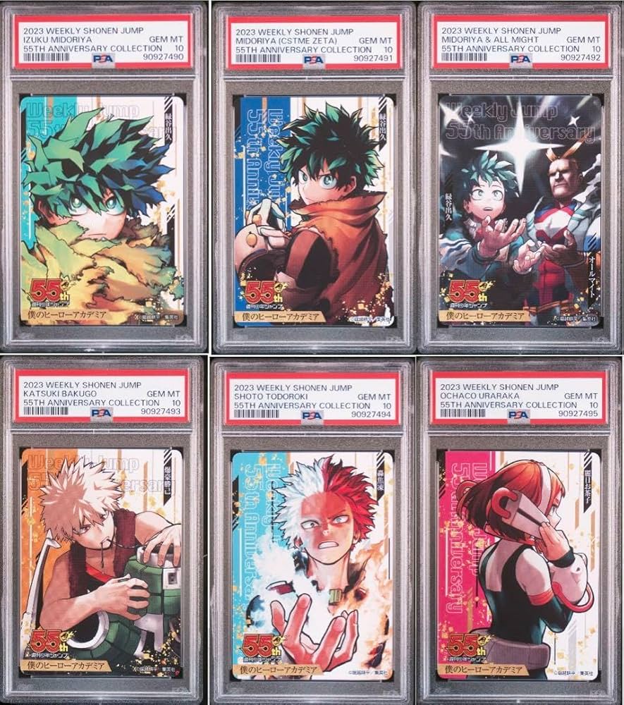 PSA10連番】週刊少年ジャンプコレクションカード僕のヒーロー