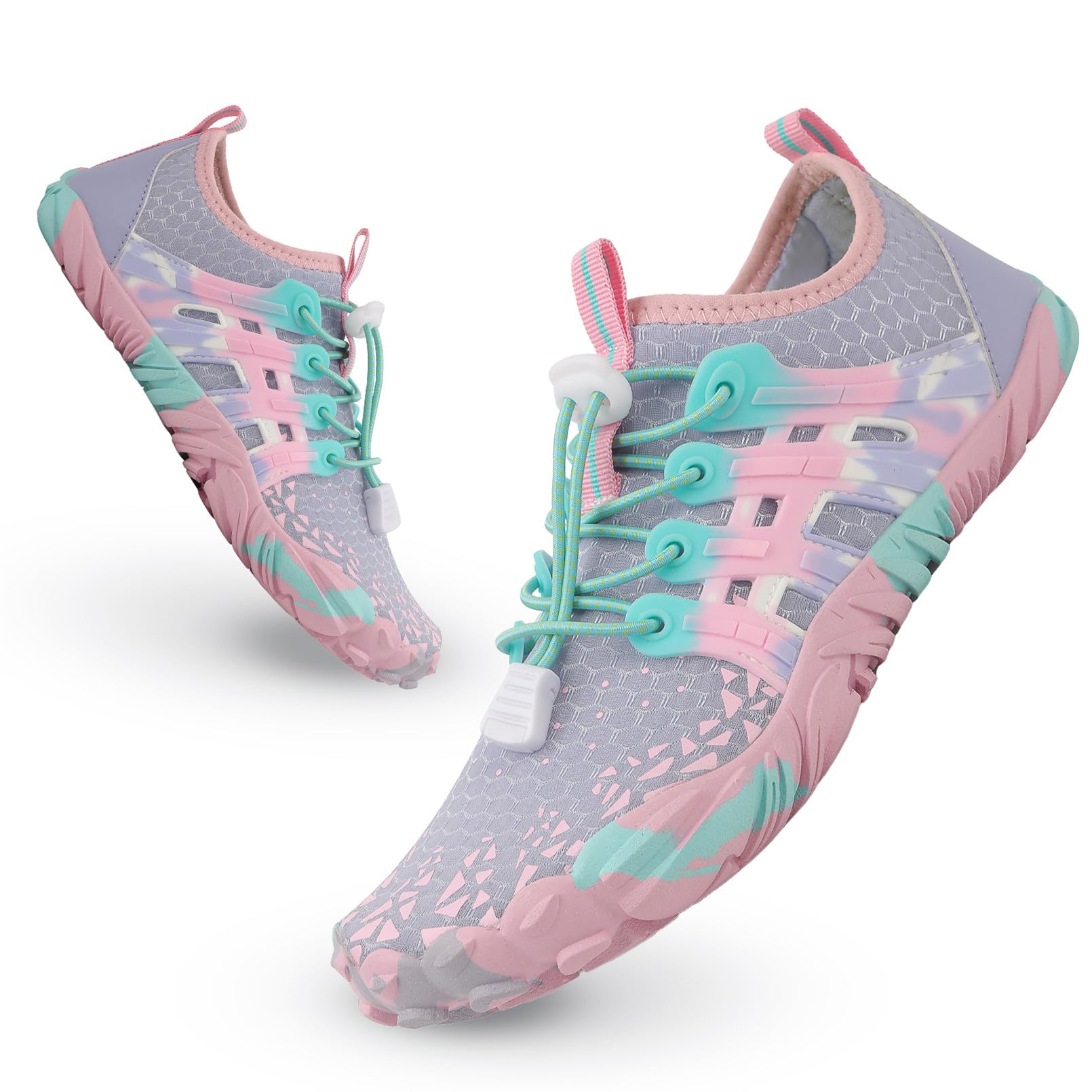 Badeschuhe Kinder Jungen Mädchen Wasserschuhe Barfußschuhe rutschfest Schnell Trocknend Schwimmschuhe Strandschuhe Sommer Aquaschuhe Kleinkind für Beach Pool Surfen Barfuss