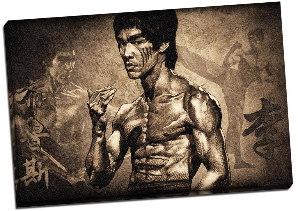 Bruce Lee Martial Arts Canvas Print Picture Wall Art Large 30x20 Inches