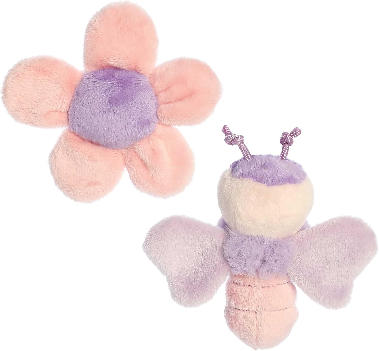 Ebba™ Playful Flutterflies™ Flutterfly™ Rattle & Crinkle Set Baby Stuffed Animal - Sensory Delight - Imaginative Play - Purple 4 Inches