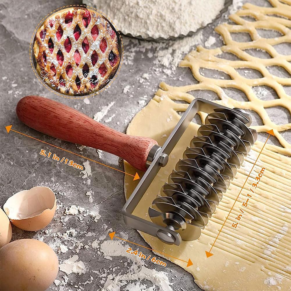 Krajalnica do ciasta ze stali nierdzewnej, zestaw narzędzi do pieczenia ciasta do ciasta, ravioli, empanadas, niezbędne akcesoria do pieczenia w kuchni
