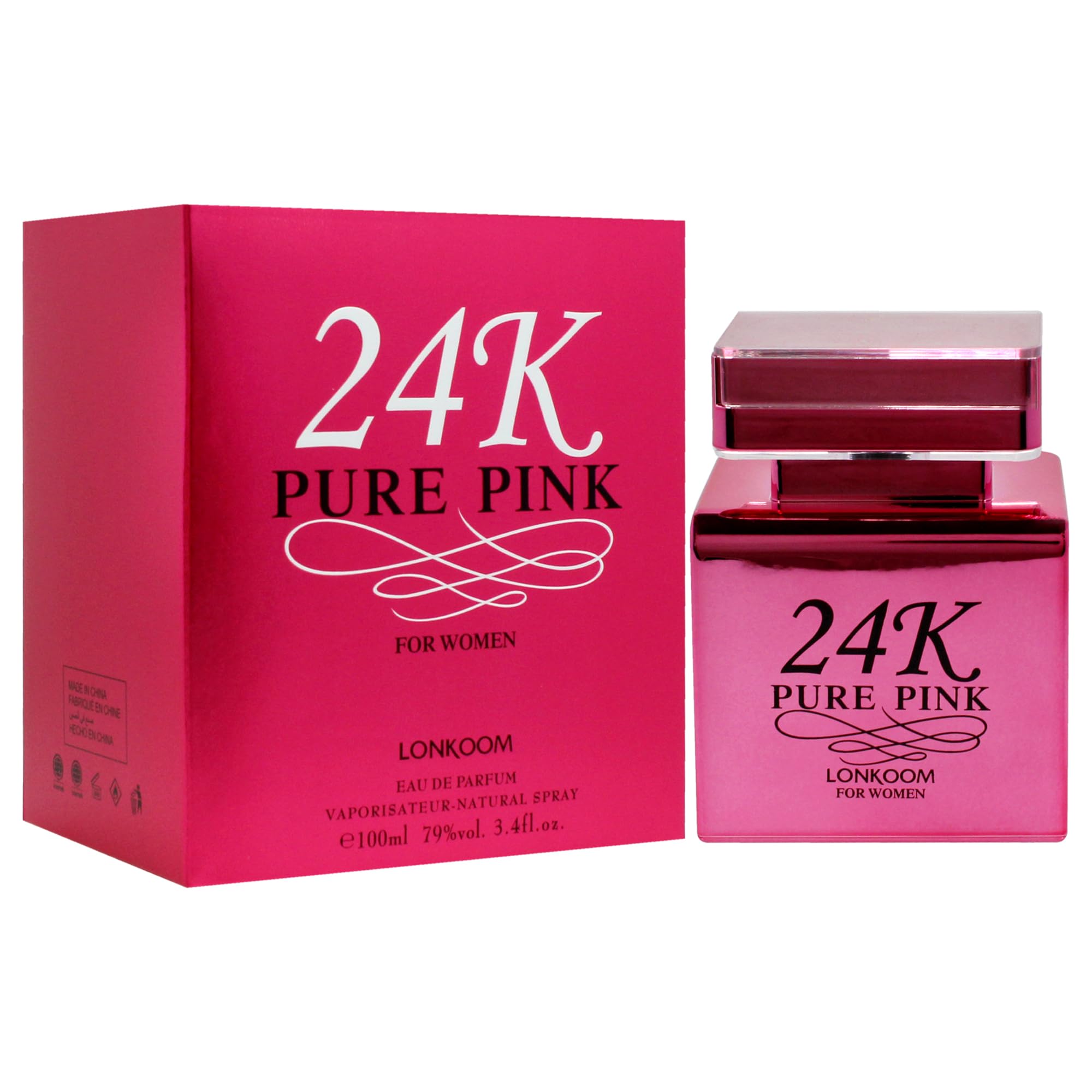 Lonkoom 24K Pure Pink For Women 3,4 oz EDP Spray