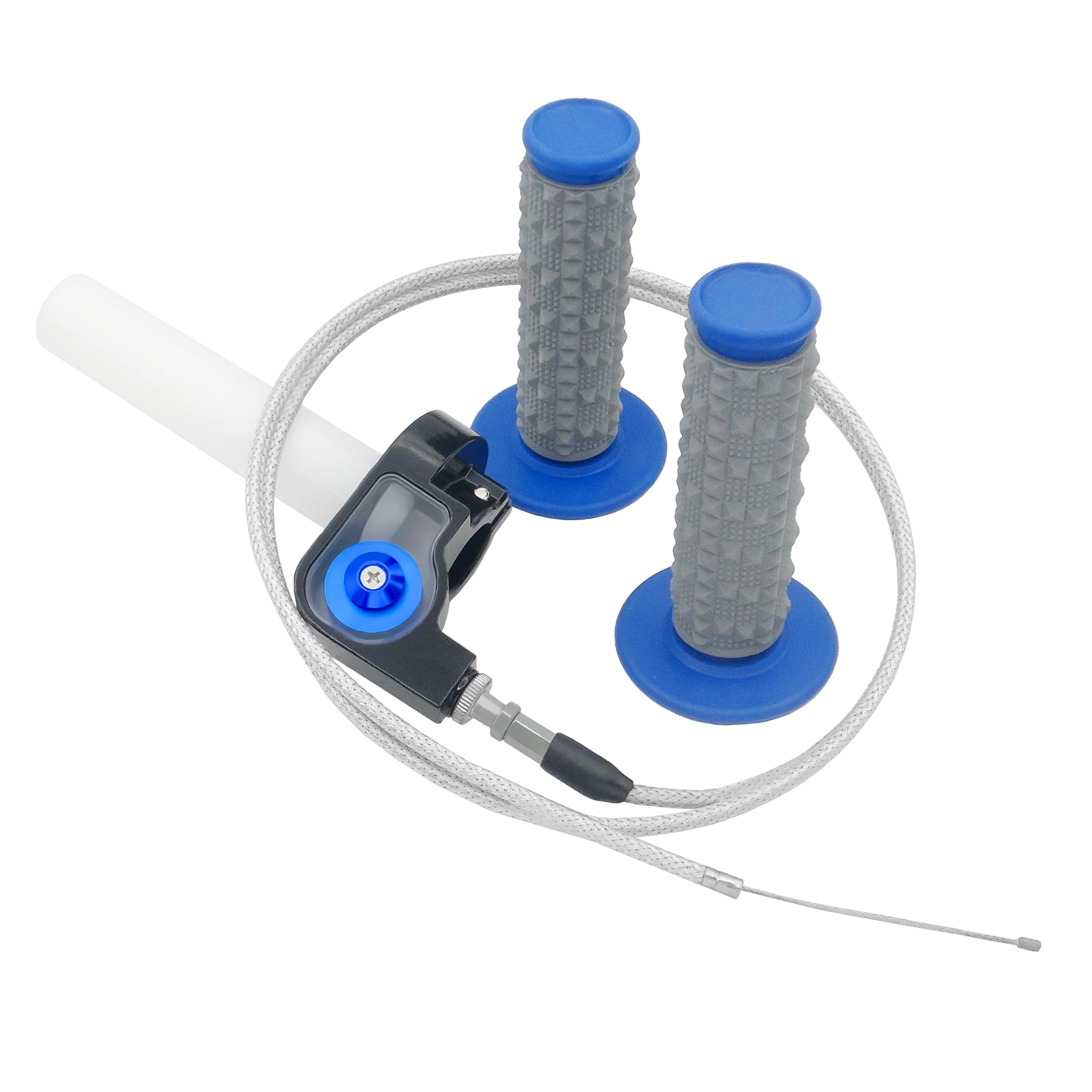 Universal 22mm 7/8" Twist Throttle Handle Grip + Cable for Cross-Country Motorcycle 250 Dirt Pit Motor Bike Motorcycle CRF70 TTR KLX110 SSR Thumpstar YCF