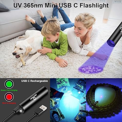 Miniatura 8 de Linternas recargables de alto lúmenes, 10000 lúmenes LED súper brillante linterna USB C, alta potencia, multifuncional, resistente, luces de flash