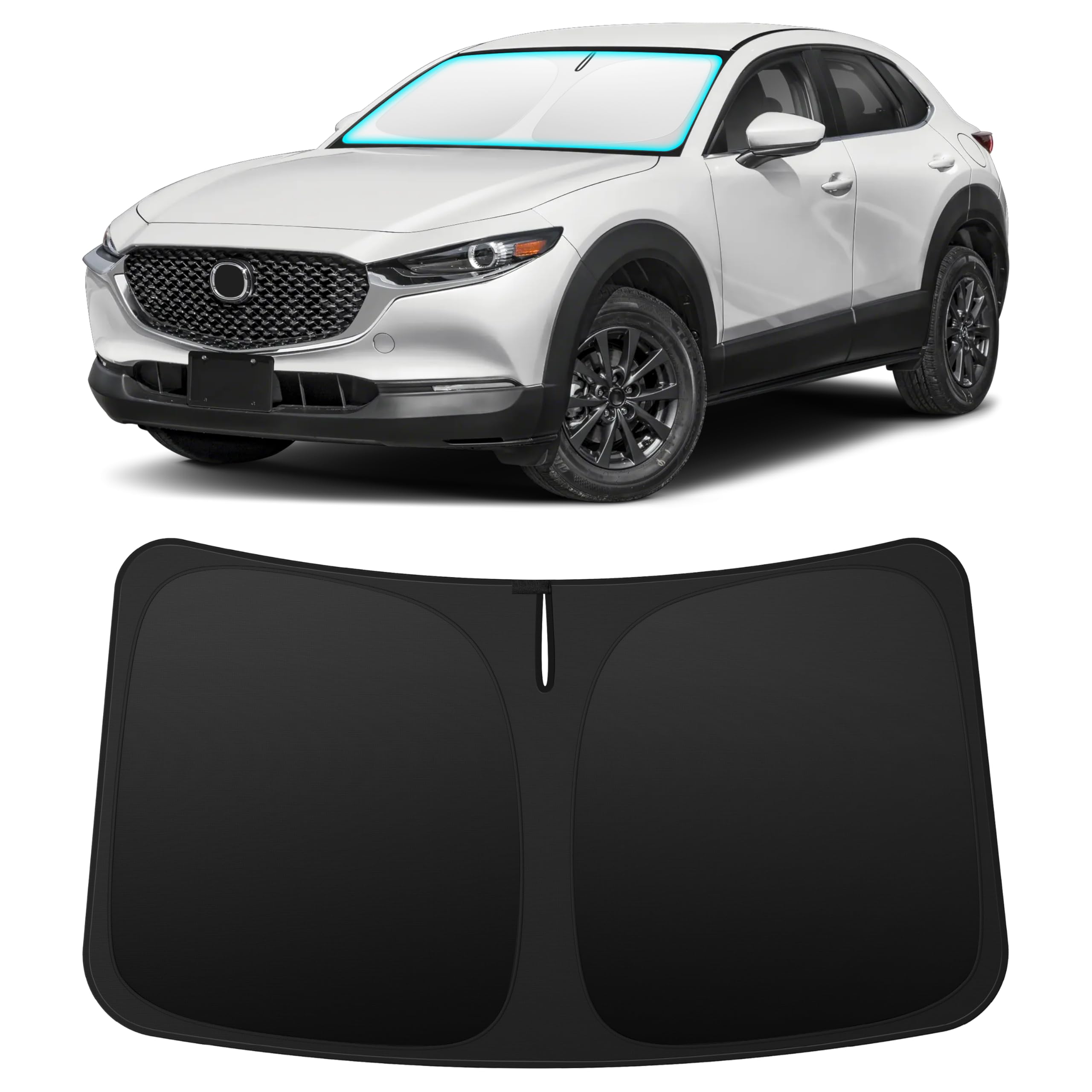 INSAUTO Custom Fit Windshield Sun Shade for Mazda CX30 CX-30 2020-2026
