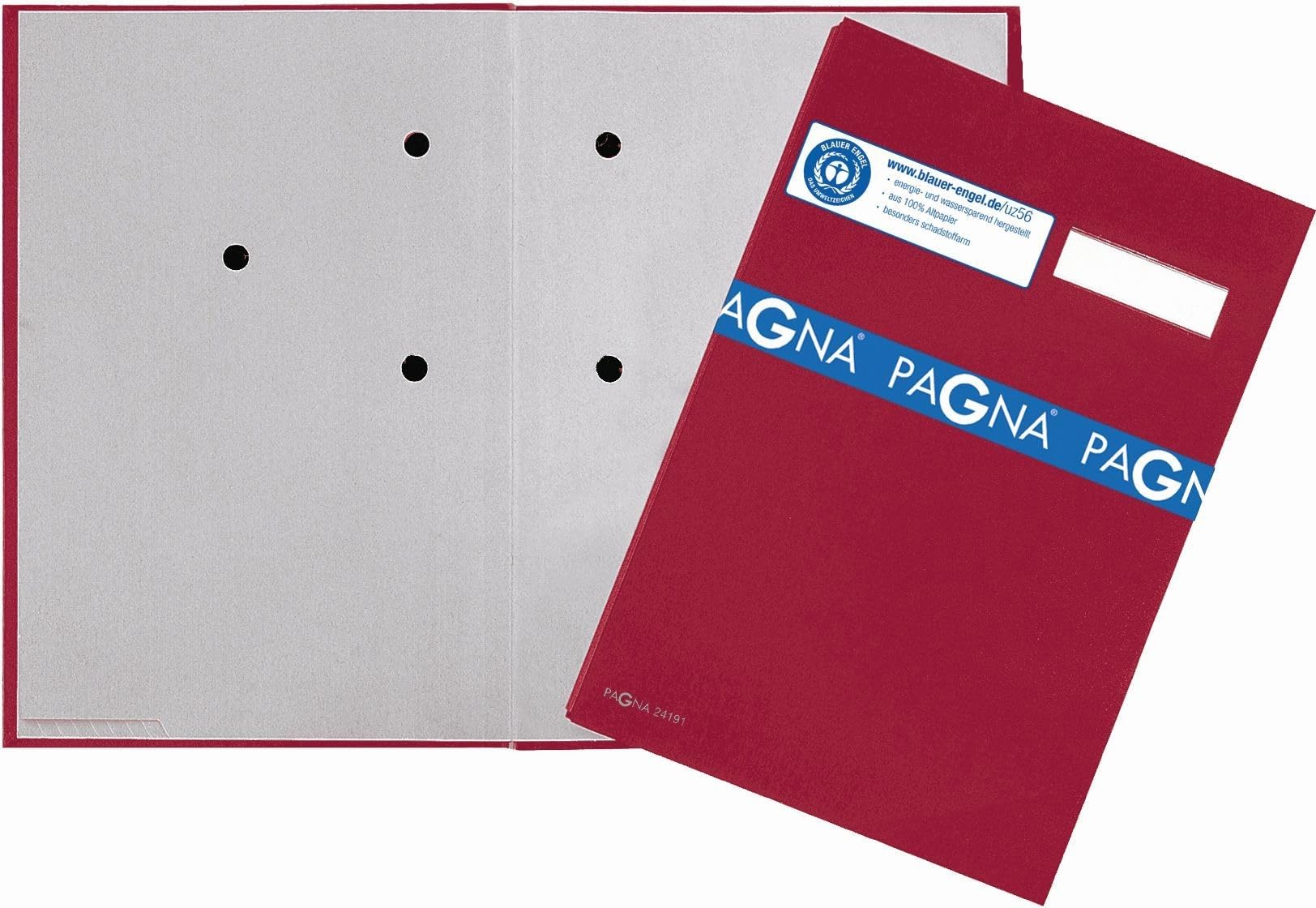 Pagna Signature Folder 20 Compartments Leinen Red - Image 2