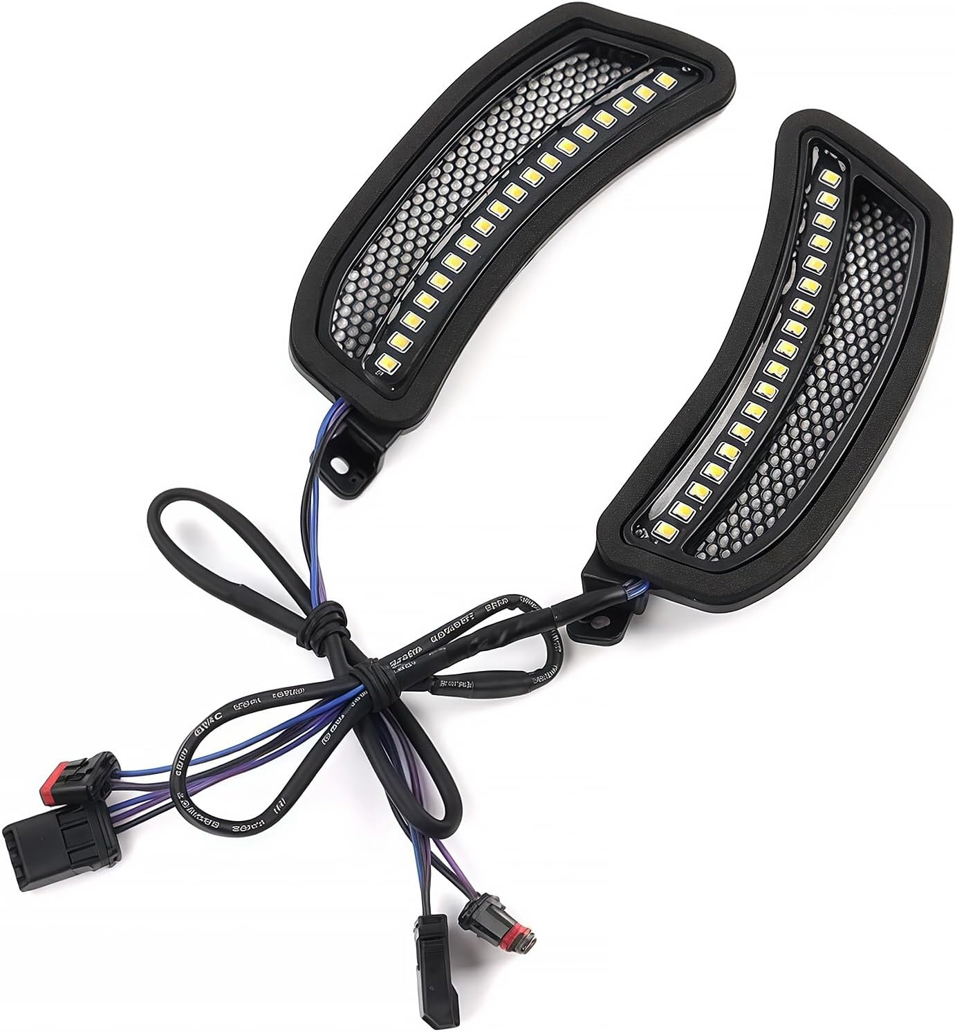 Motorcycle Headlight Fairing Vent Lights for Softail Low Rider ST FXLRST 2022-2024/Low Rider El Diablo FXRST 2022 LED Indicator Front Turn Signal Lamp Plug & Play 1 Pair Motorcycle Accessory