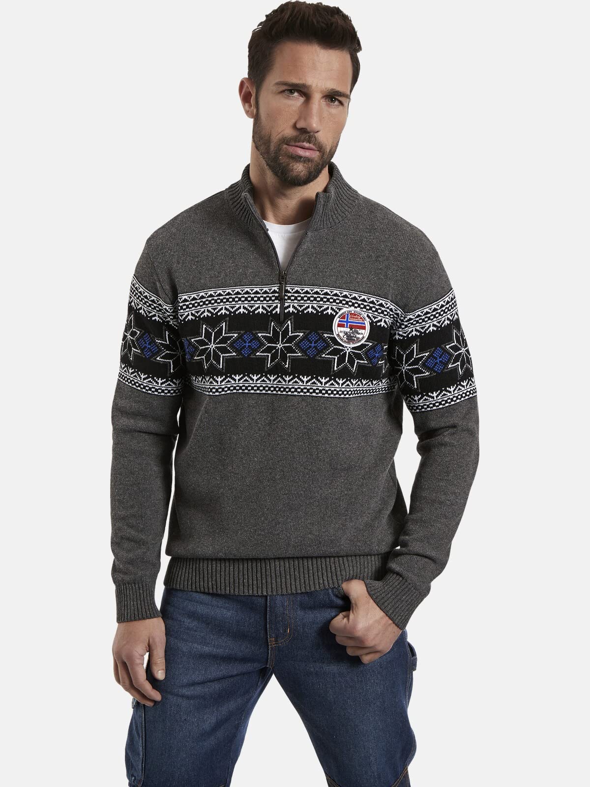 Jan Vanderstorm Herren Pullover Eeru
