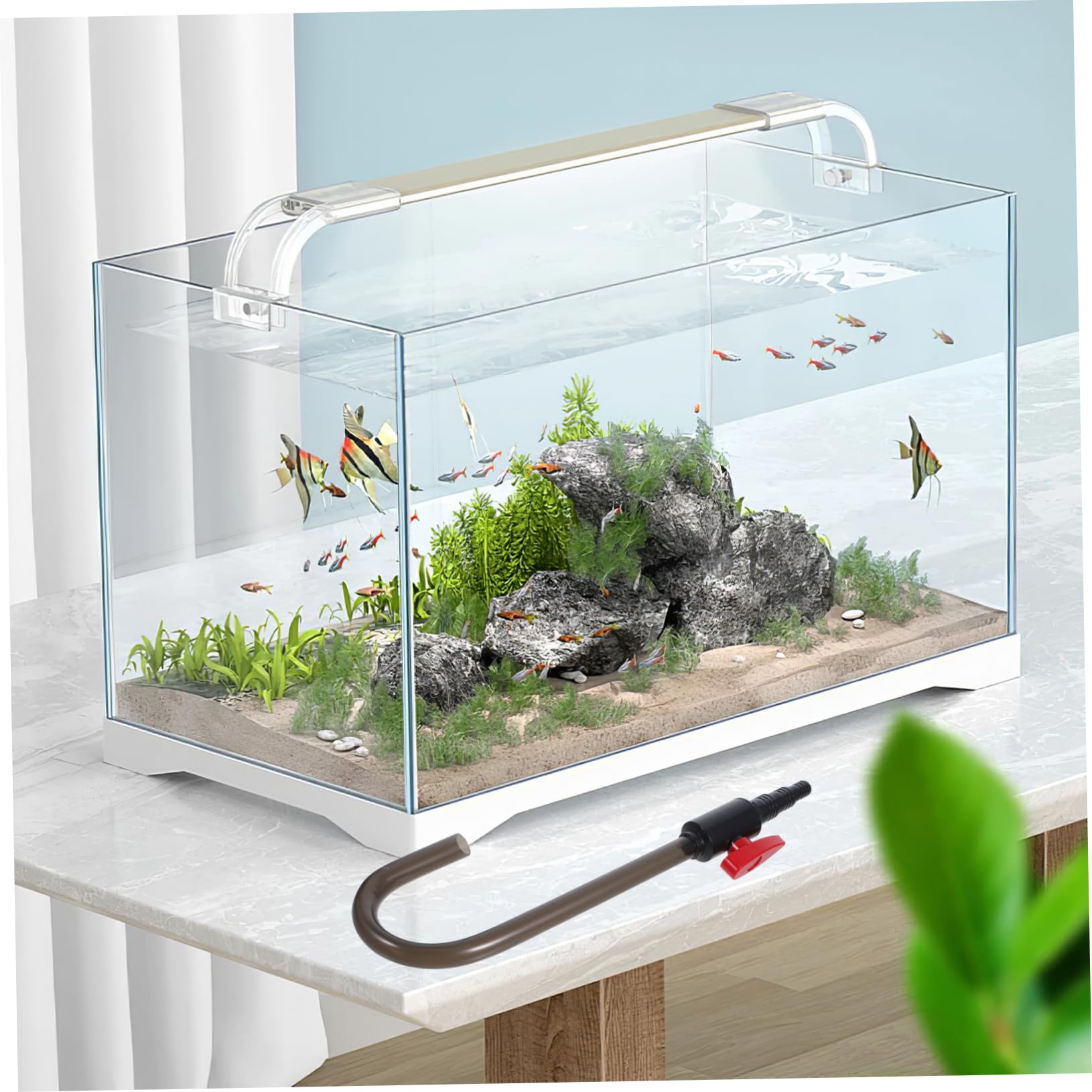 Happyyami 4stücke Fischtank Wasserwechsel-Haken Wasserwechsel Aquarium Füllwerkzeug Praktisches Zubehör Für Einfache Wasserauffüllung Im Aquarium