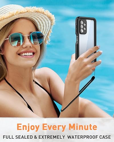 Miniatura 7 de AICase Funda impermeable para Samsung Galaxy A23 5G (6.6 pulgadas), a prueba de nieve, polvo y a prueba de golpes, protección de cuerpo completo con