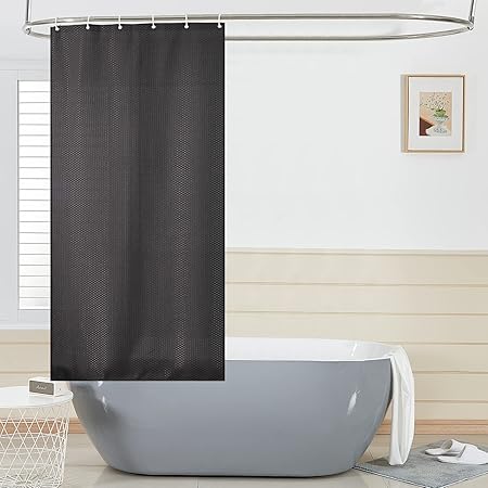 Amazon Sumahome 防カビ シャワーカーテン 速乾 加厚 防水 防カビ リング付属 取り付け簡単 目隠し 間仕切り 黒 180x180 シャワーカーテン ホーム キッチン オンライン通販