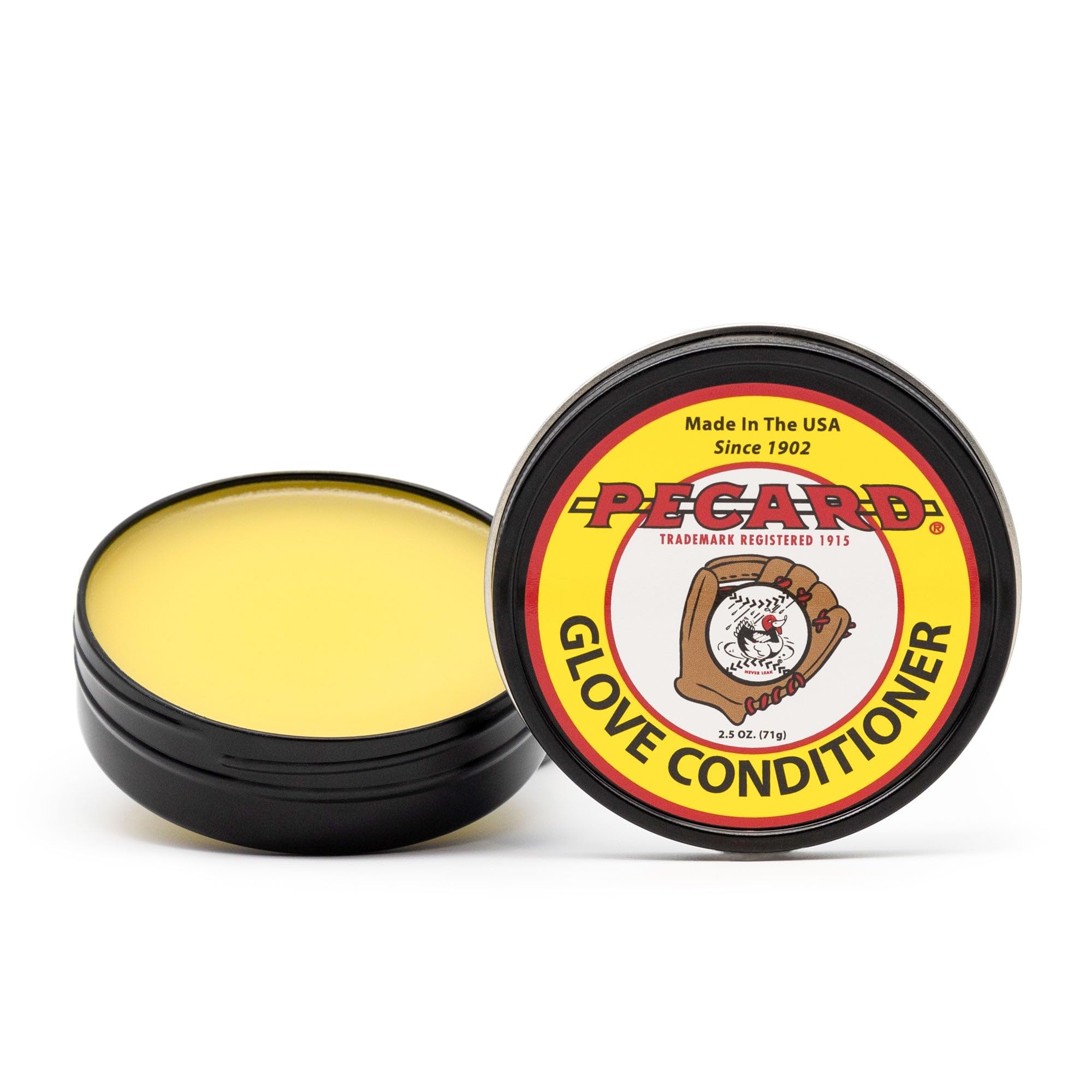 Pecard Baseball Glove Conditioner – 2.5 oz – Leather Softener & Waterproofer For Baseball Gloves, Softball Gloves, and Other Leather Items - Made In