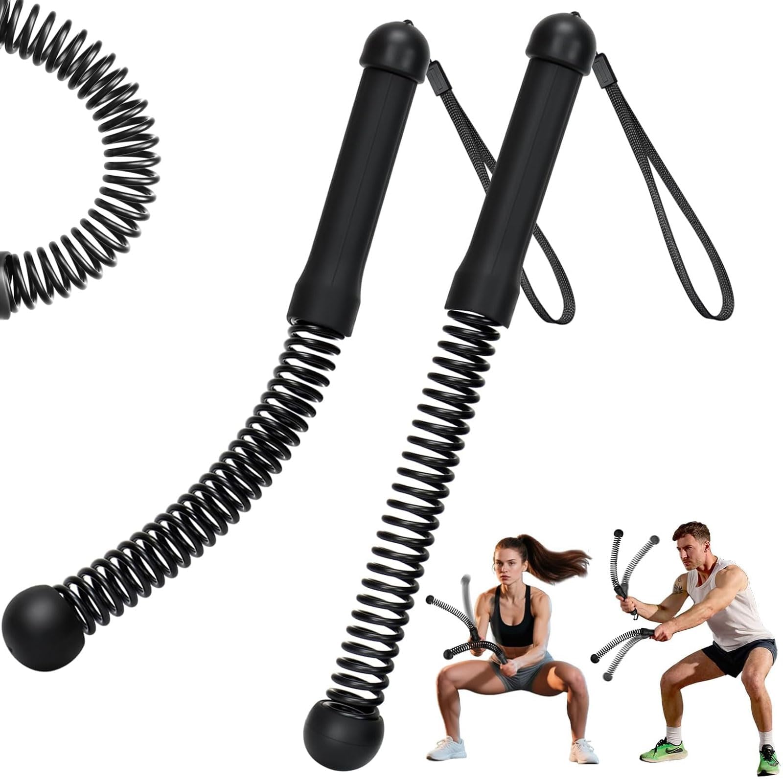 Cuerda de batalla sin cuerda para entrenar en el salón o terraza