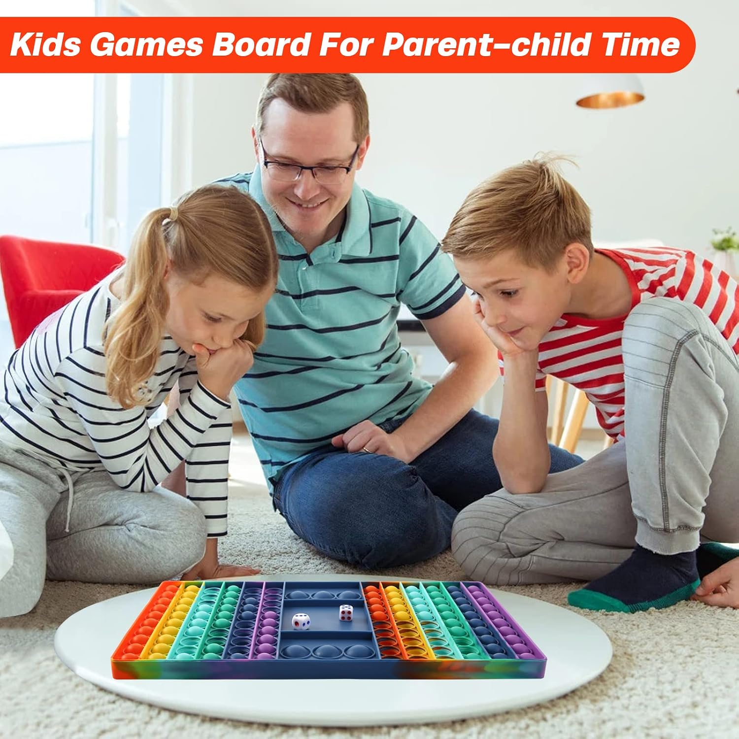 GOHEYI Pop Games Fidget Toy, Pop Board Math Games for Kids Family Games Multiplication Game, Autism Sensory Toys for Autistic Children, Stress Relief Gifts Toys for Girls Boys Kids
