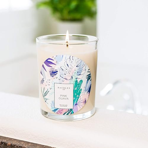 Miniatura 10 de Baubles White Gardenia - Vela y joyería perfumada de primera calidad con pendiente sorpresa en el interior, vela grande de 18 onzas, fabricada en