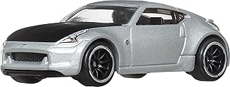 Premium Fast & Furious Nissan 370Z Die-Cast Model Car, Metal Body, Real Riders, 3/5, Silver