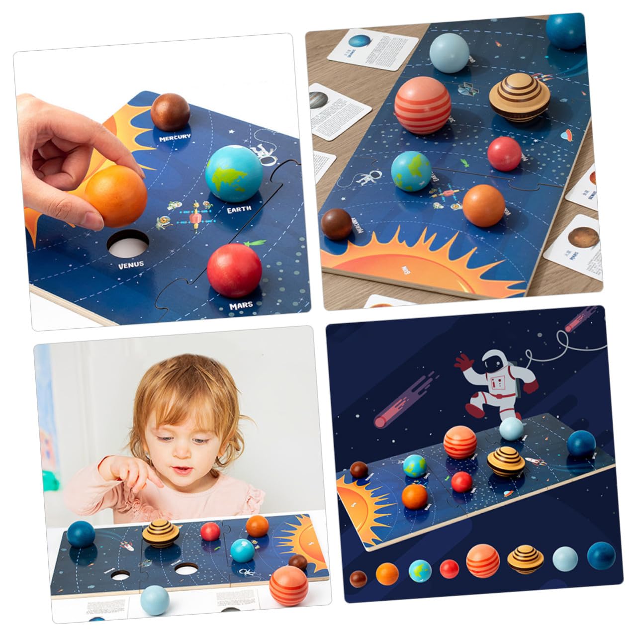 Rompecabezas para Niños Sistema Solar 1 Juego de Madera