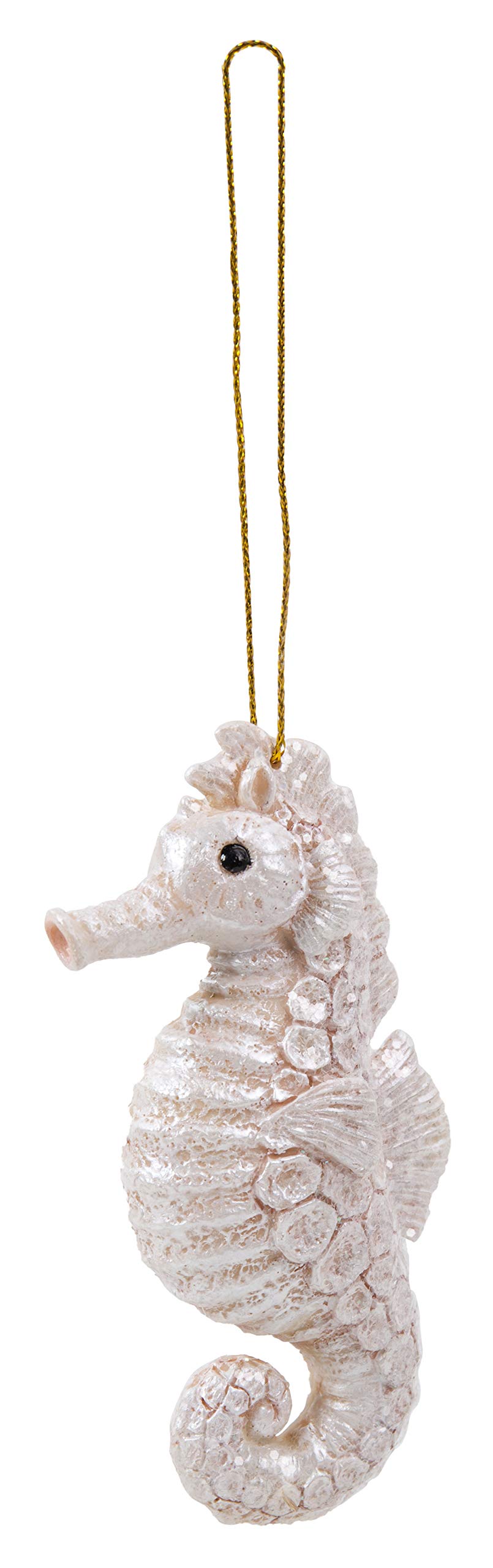 Vivid Arts Pearl White Hanging Garden Friends - Hanging Seahorse Pearl (Hgf-201)