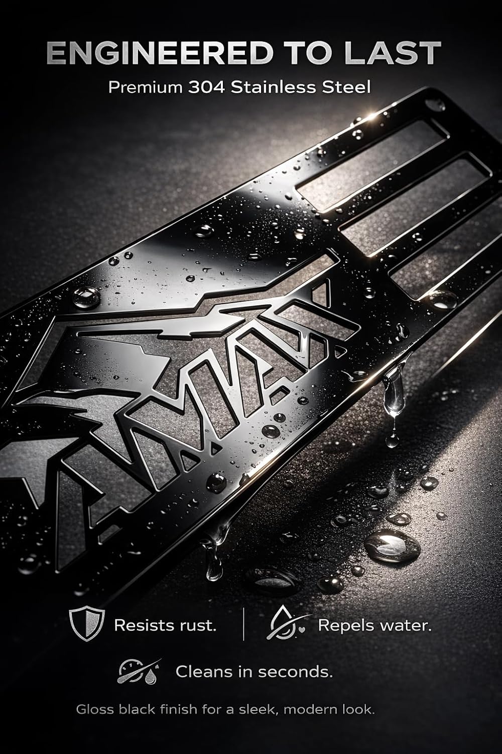 Fit for 2015 2016 2017 2018 2019 Chevy Chevrolet Silverado 2500 3500 HD Front Bumper Grille Insert Accessories/Lower Grille Cover & Bug Guard with Glossy Black Coated Stainless Steel