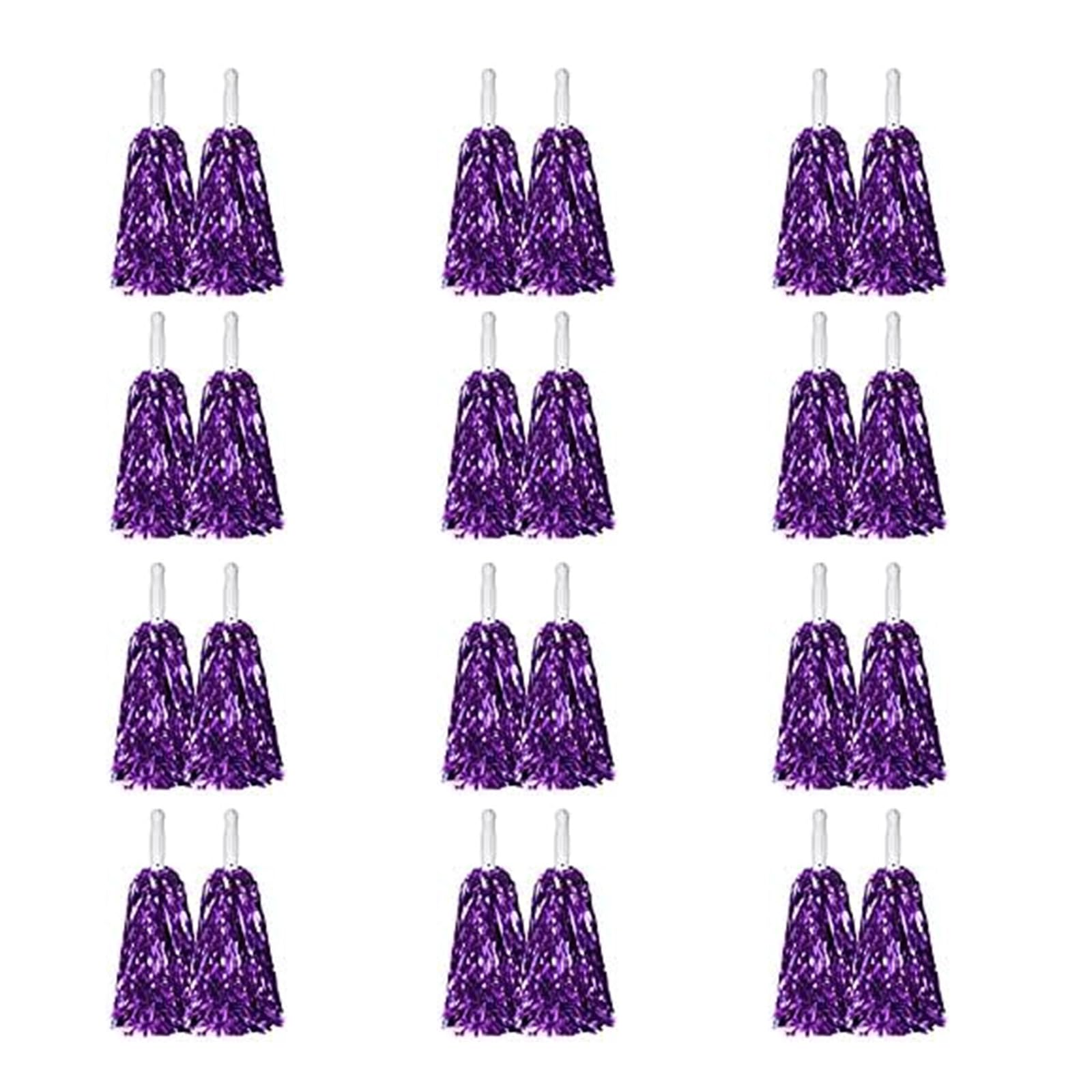 Teams Spirit Sports Party Dance Cheering Cheerleader Pompoms Handheld Cheerleader with Handle for Kids Adults Cheerleading