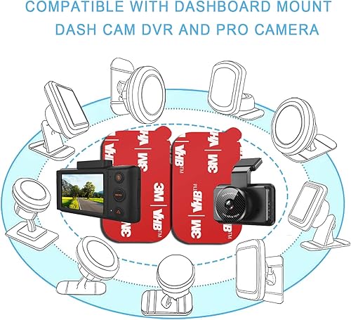 Miniatura 4 de Paquete de 15 piezas de repuesto de adhesivo adhesivo rectangular de unión muy alta 3M, para tablero magnético de automóvil, soporte de teléfono,