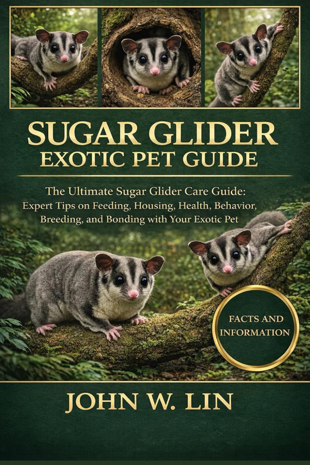 SUGAR GLIDER EXOTIC PET GUIDE: The Ultimate Sugar Glider Care Guide: Expert Tips on Feeding, Housing, Health, Behavior, Breeding, and Bonding with Your Exotic Pet.