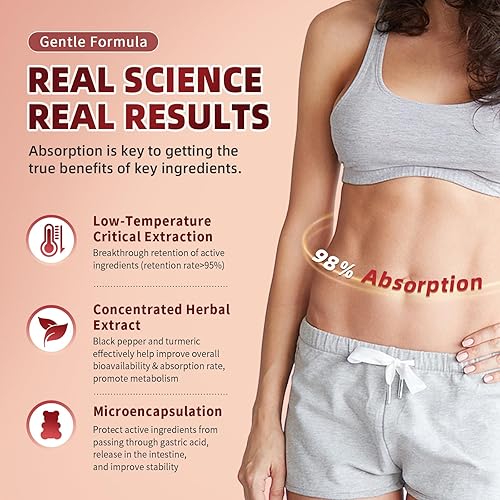 Miniatura 6 de Paquete de 2 gomitas de pimienta de cayena 16 en 1 - Complejo de suplementos de capsaicina 20 veces con moringa, espino y raíz de remolacha, además