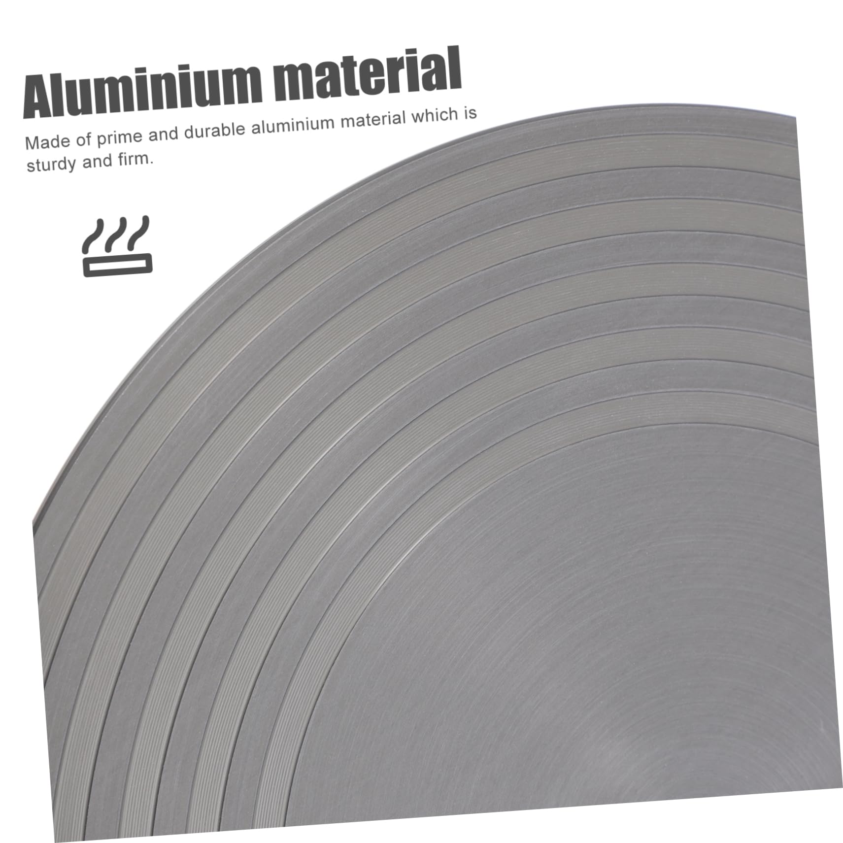 Mikinona Placa de Conducción de Calor de Aluminio con Asa, para Estufa de Gas, Calentamiento Uniforme y Diseño de Tirador, Cocina