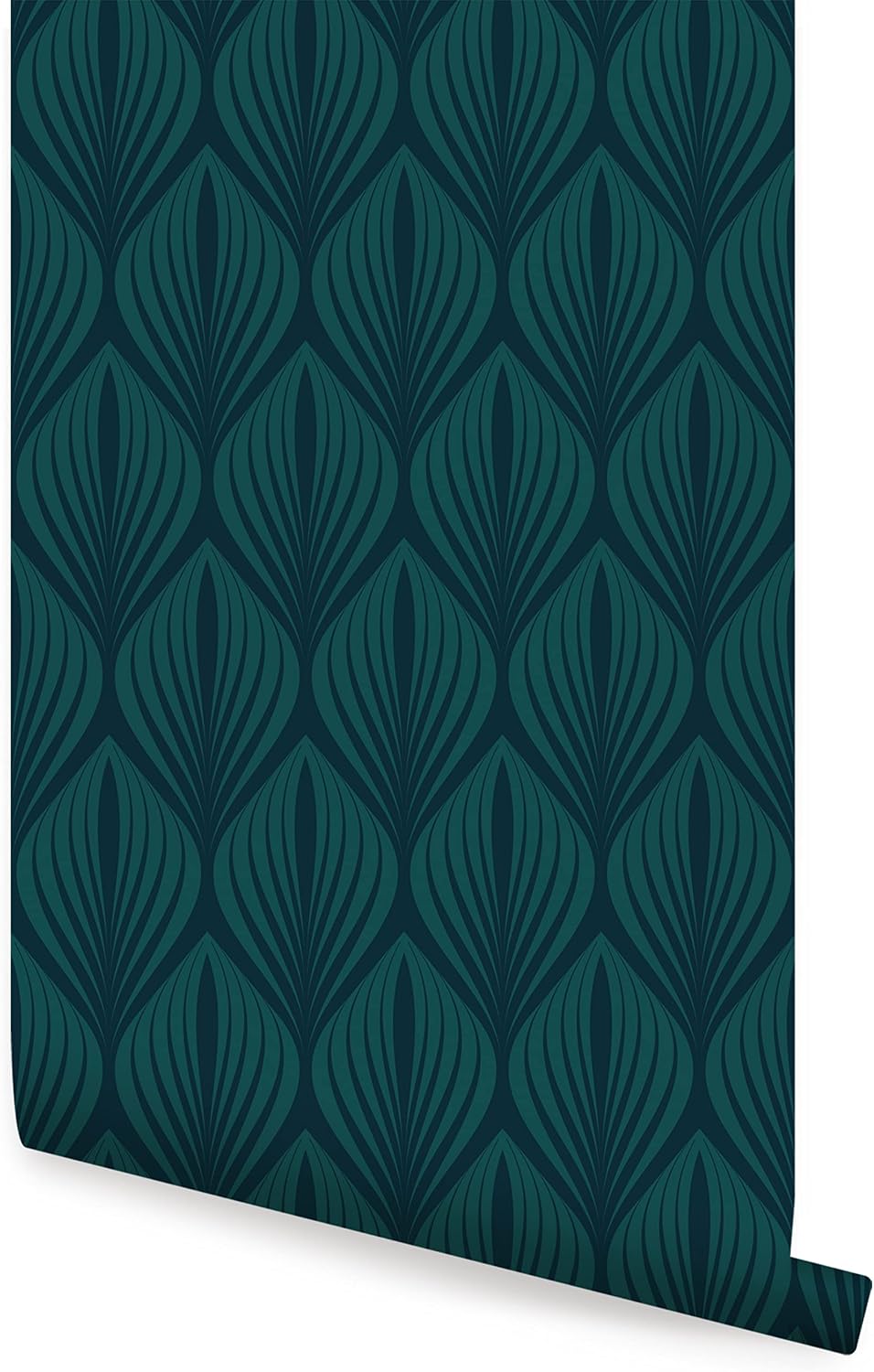 Elegant Modern Leaves Peel and Stick Wallpaper (Single Sheet - 2x9ft, Beige)