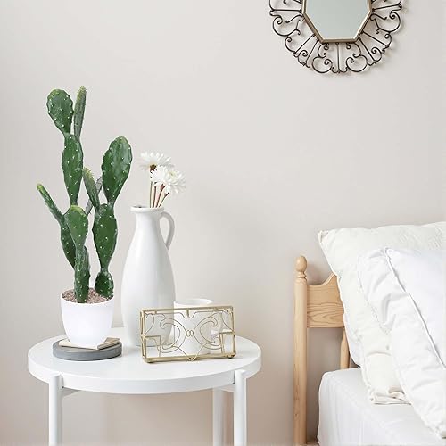 Miniatura 7 de Cactus artificial de 22 pulgadas, cactus falso, Saguaro, plantas en maceta para interiores y exteriores, hogar, oficina, tienda de decoración