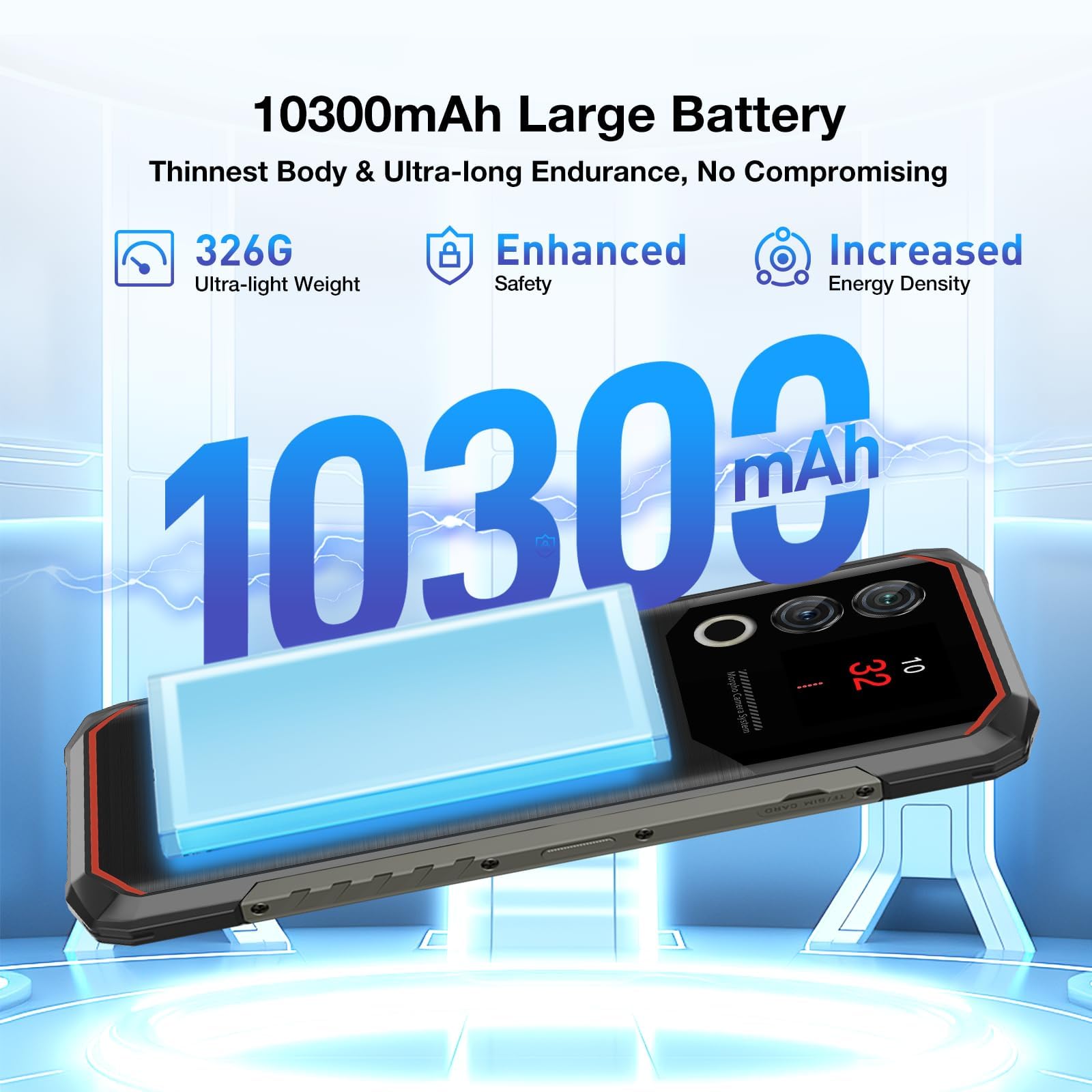 DOOGEE Blade 10 Max Android 15 Rugged Smartphone Unlocked, 256GB+
