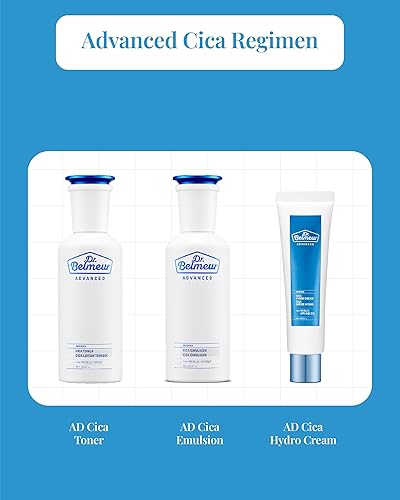 Miniatura 6 de DR. BELMEUR Advanced Cica Hydro Cream (2 fl oz) - Hidratante facial calmante, fortalecedor de barreras para pieles sensibles. Cuidado de la piel