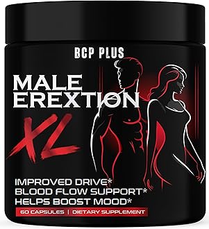 BCP PLUS MalePlus Performance - Volume Booster - Pills for Men - 3rd Party Lab Tested | for Fast Acting Blood Flow, Vigor, Drive & Size EnIargement | HornyGoat Weed & Maca, Tribulus 60 Capsules