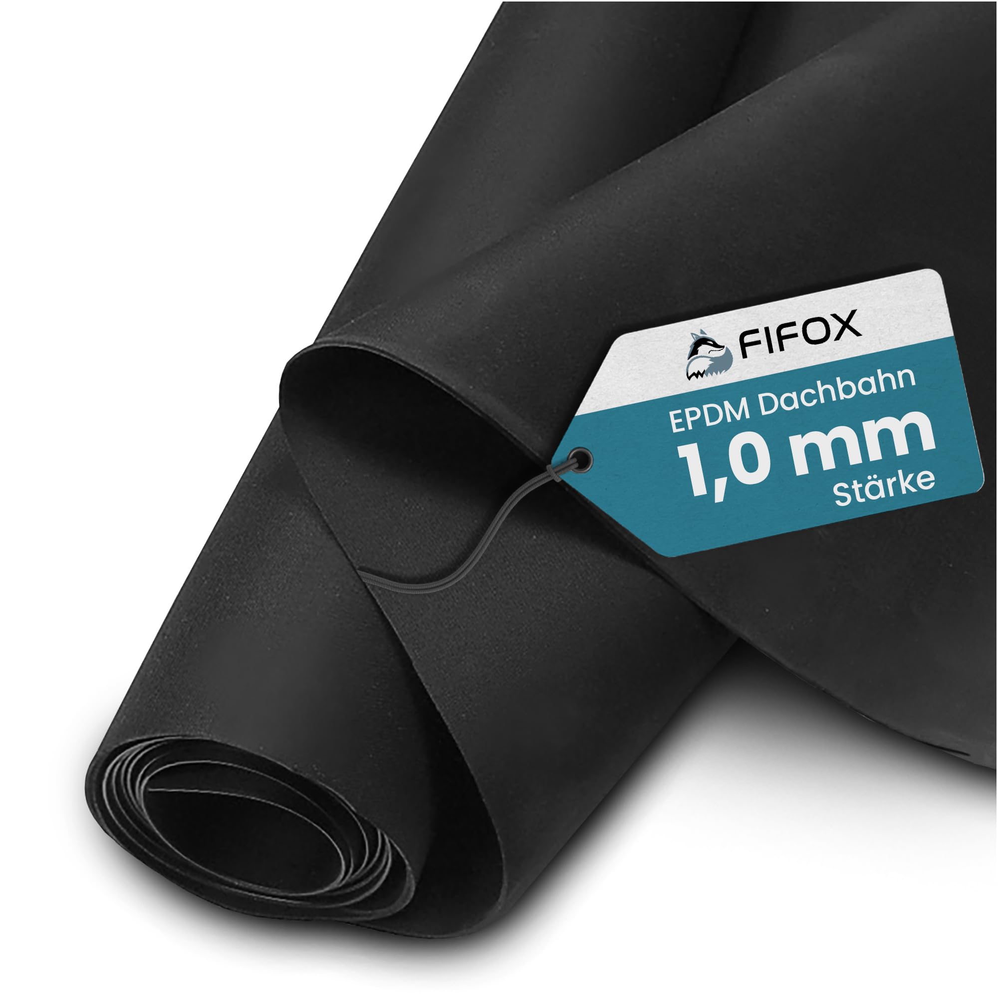 Langlebige EPDM Dachfolie für Carports und Gartenhäuser - Stärke 1 mm - 1,5 m x 2,5 m - EPDM Folie schwarz zur Dachabdichtung - Dachfolie wasserdicht