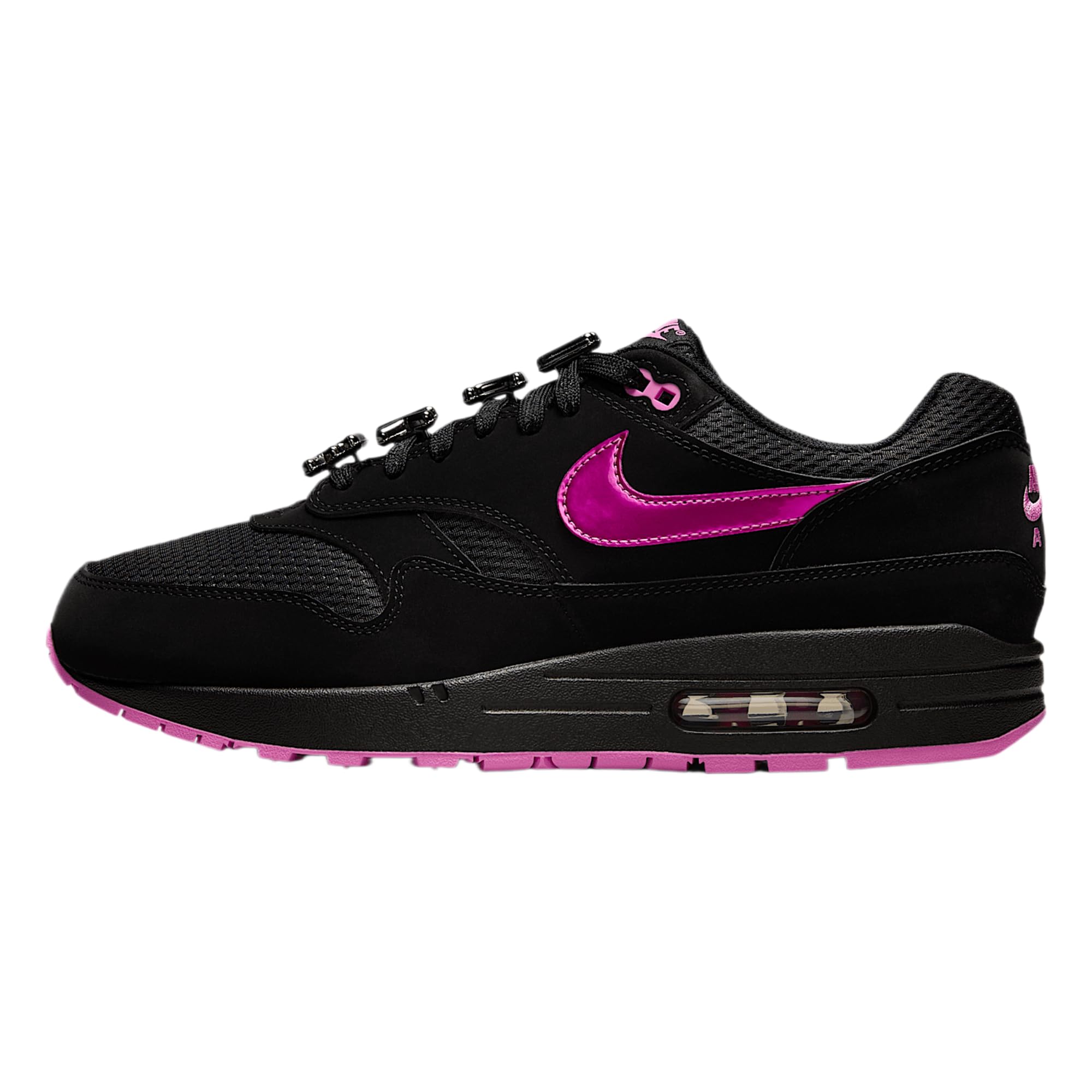 air max 1 premium black red